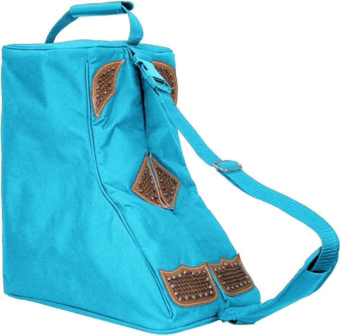 Tahoe Tack Durango Triple Layer Padded Western Boot Carry Bag with One Year Warranty (Turquoise) by Tahoe+Tack