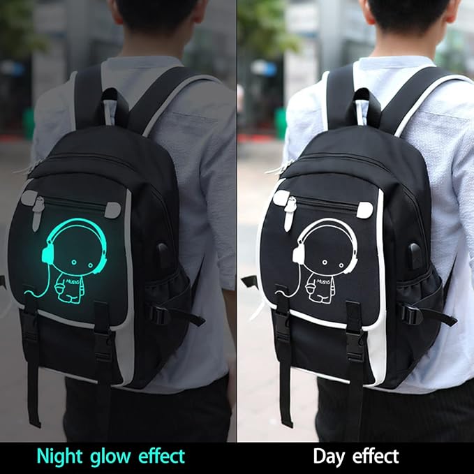 Asge Large 3 Piece Backpack Set - Boys & Girls Teenage Reflective Waterproof School Satchel for Travel & Outdoor - Image 6
