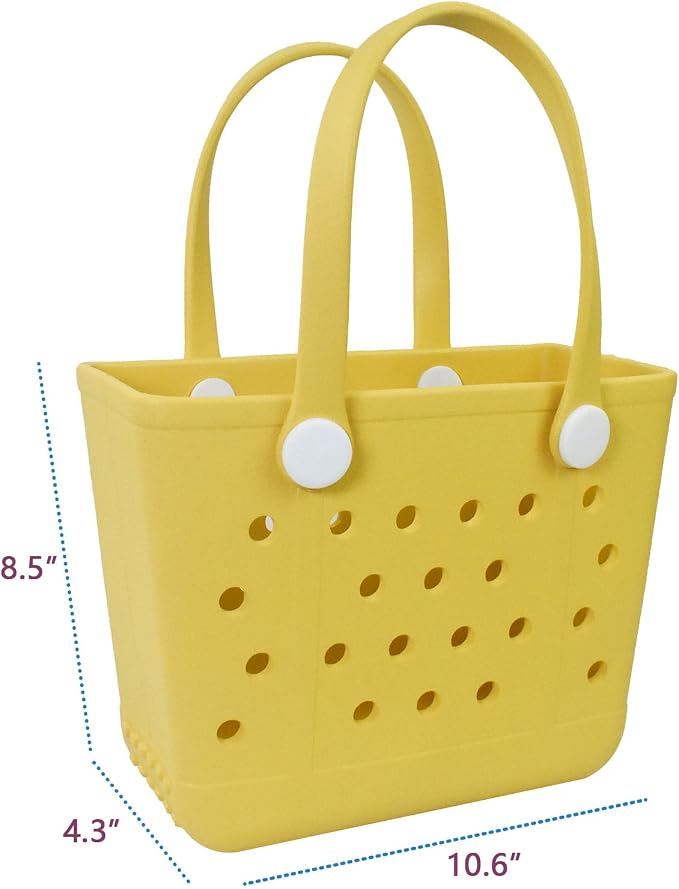 Lightweight Extra large Rubber Beach Bag Small mini Tote Bag for Gym Waterproof medium Open Handbag for Pool Sports - Image 2