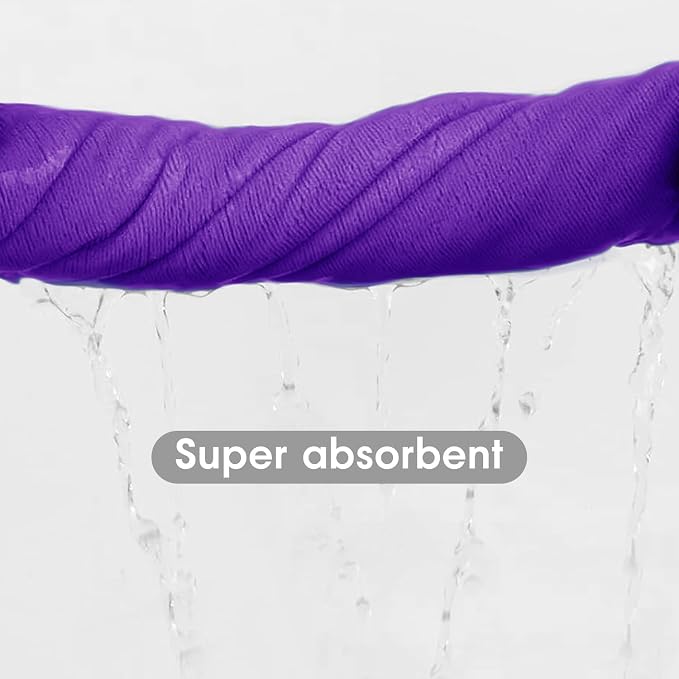 JML Bath Towel, Microfiber Bath Towels Set 6 Pack 30" x 60" - Large Size, Absorbent, Quick Drying as Fitness Towel, Sports Towels, Yoga Towel, Violet - Image 4