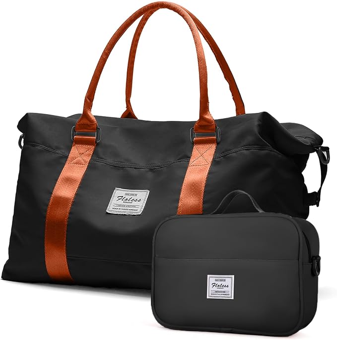 Travel Duffel Bag, Carry On Overnight Weekender Bags for Women | Travel Bag with Wet Pocket & Trolley Sleeve, For Spirit Airlines 18x14x8 Personal Item Bag - Image 7