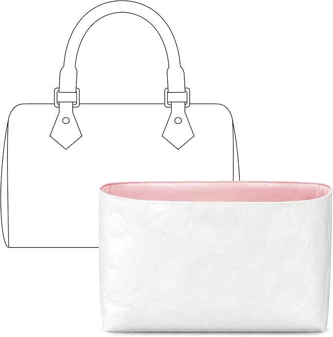 Purse Organizer Insert for LV Speedy Nano Handbag,Custom Fit Inside Premium Rose Sakura Lightweight WaterResistant Tote Bag Insert by FANJIProject