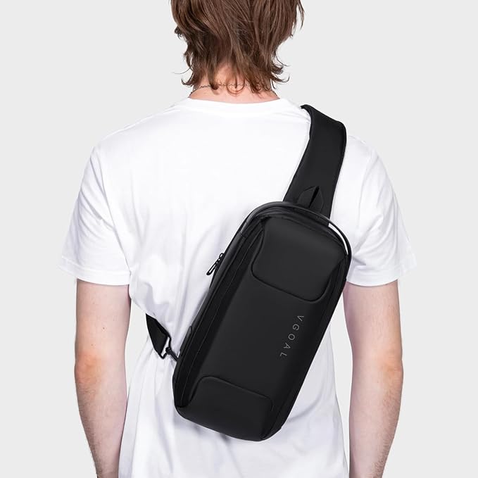 Kingsons Anti Theft Crossbody Bag Sling Bag for Men Anti Theft Sling Backpack Mini Backpack Daypack Crossbody for Travel Sport Running Hiking - Image 7