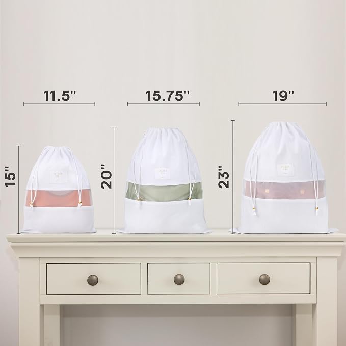 Hayden Hill Luxury Organic Cotton Sweater Bag and 3 Dust Bags - 18" Garment Bag and Dust Bags For Handbags - Certified Carbon Neutral - Image 2