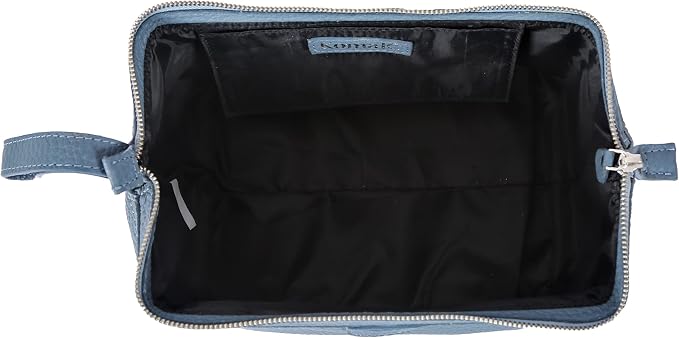 KomalC Premium Buffalo Leather Toiletry Bag for Men & Women With Water resistant Lining, Grooming Travel Pouch, Unisex Wash Bag for Toiletries, Gifts for Men and Women - Image 6
