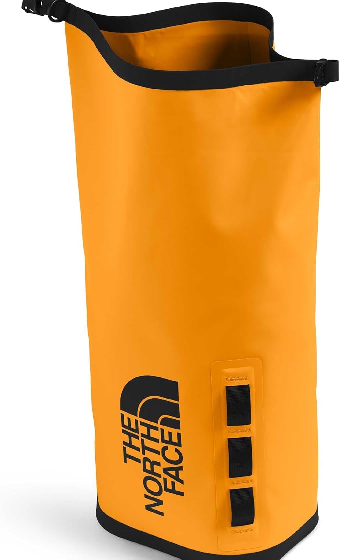 The North Face Base Camp Dry Bag - Roll-Top Waterproof Stuff Sack, Ideal for Camping Gear & Kayak Accessories, Summit Gold/TNF Black, 18 Liters | Roll-Top Waterproof Stuff Sack, Ideal for Camping Gear & Kayak Accessories - Image 2