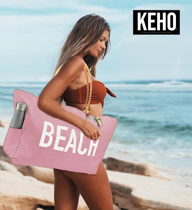 Keho Waterproof Beach Bag with Pockets For Women (Sandproof) - Image 2