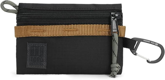Topo Designs Accessory Bags, Travel Organizer Accessories for Smaller Items, Durable Storage Pouch, 3 Sizes, Fully Lined Pack Cloth (Mountain, Black/Neutral) by TopoDesigns