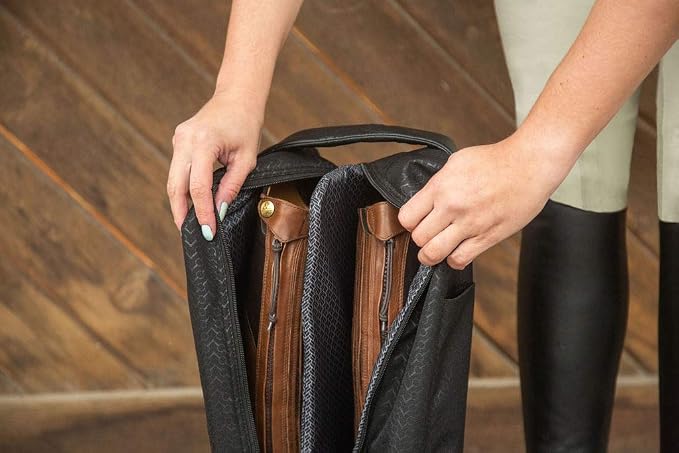 Kerrits EQ Boot Bag Black Chevron Bits Size: One Size - Image 2