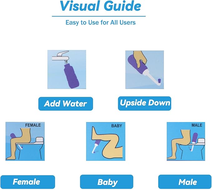 Portable Handheld Personal Hygiene Refresher Toilet Butt Cleaner Travel Bidet Spray Bottle for Home 450 ML(15oz)-Pink