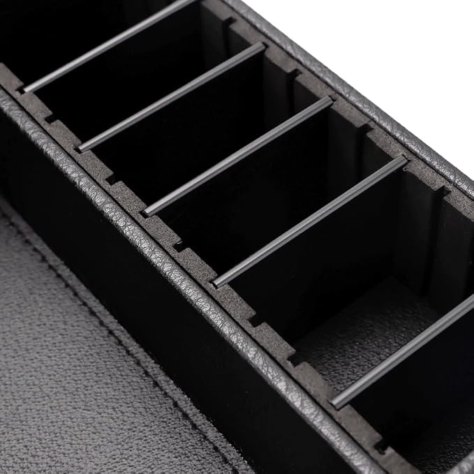 Barber Storage Box,Hairdressing Tool Holder, Multifunctional Detachable Large Storage Box, Shear Holder PU Leather Salon Scissors Holder, Hair Cutting Tools Storage Case for Barber Accessories(Large) - Image 6