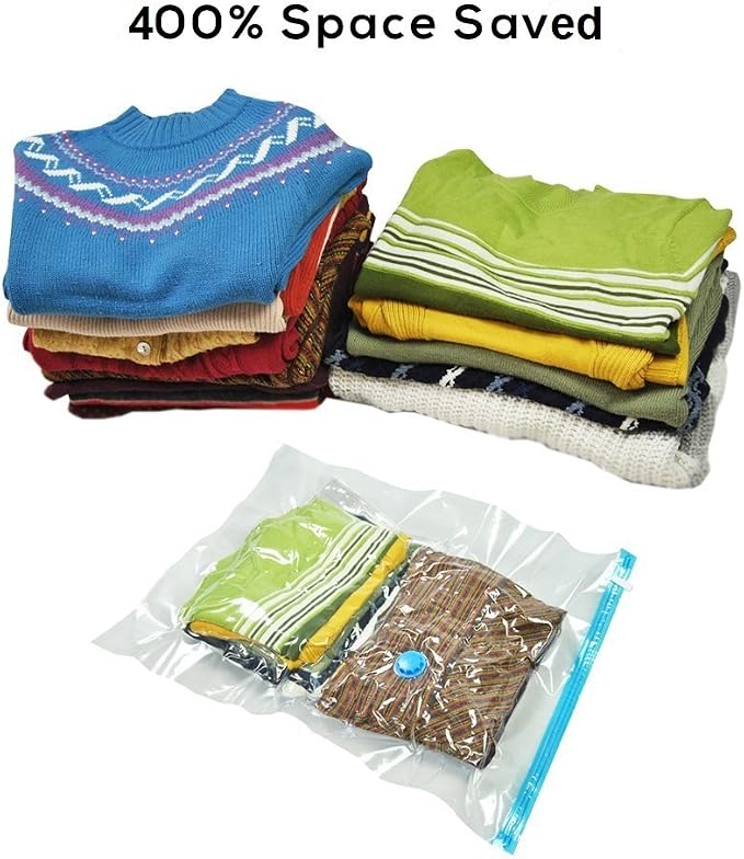 Space Saver Storage Dual Double Zipper Extra Tight Seal Bag for Travel, Suitcases, Moving, and Household use in size 53"x40" / 130cm x 100cm (50) - Image 7
