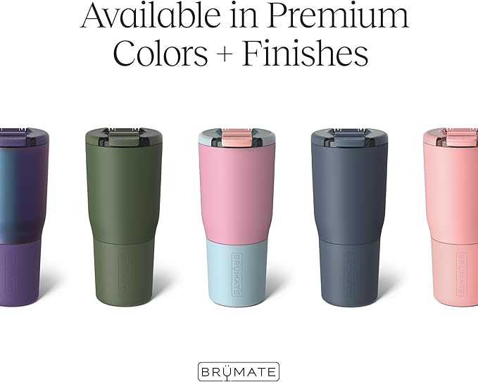 BrüMate Nav 25oz 100% Leak Proof Insulated Travel Tumbler with Magnetic BevLock™ Lid - Double Wall Cup-Holder Friendly Stainless Steel Mug (Lavender)