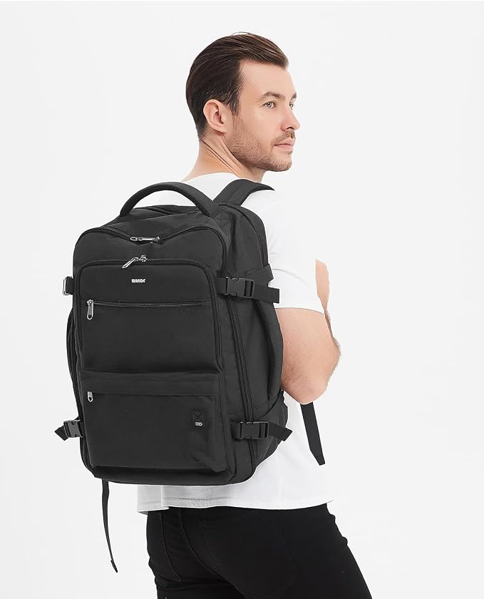 WANDF Travel Backpack For Spirit Airlines Personal Item Bag 18x14x8 with Wet Pocket, 17 Inch Laptop Backpack for Men Women | Frontier Airline Underseat Fit, Fits 17" Laptop, 180°Opening, Travel Backpack - Image 9