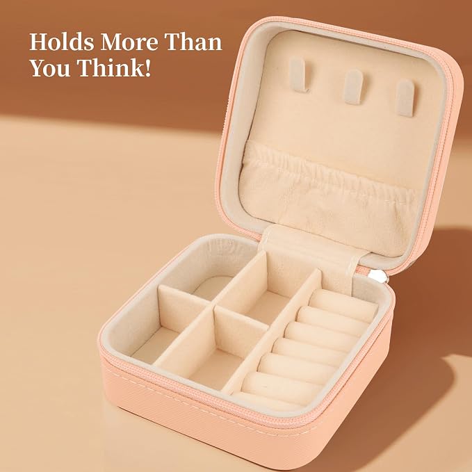 18 Pack Travel Jewelry Case Bulk, 3 Color 4×4×2 in Mini Portable Jewelry Box Organizer for Rings Earrings Necklaces, PU Leather Small Travel Jewelry Case Set for Women Bridesmaids Gifts - Image 6