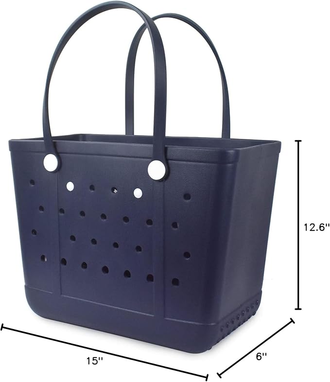 Lightweight Extra large Rubber Beach Bag Small mini Tote Bag for Gym Waterproof medium Open Handbag for Pool Sports - Image 8