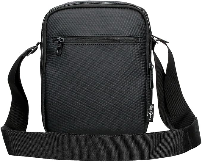 Pepe Jeans Dorking Waist Bag, Crossbody Bag with Multiple compartments, Polyester, by Joumma Bags., Black, One Size, Double crossbody bag - Image 3