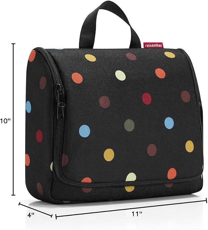 reisenthel Toiletbag XL, Hanging Travel Toiletry Organizer, Dots - Image 4