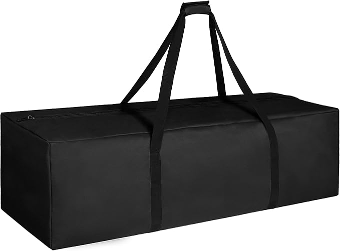 COOLBEBE 60" Sports Duffle Bag - 332L Extra Large Travel Duffel Luggage Bag with Upgrade Zipper, Sturdy & Water Resistant Long Duffle Bag for Camping Moving (Black 60inch) by COOLBEBE