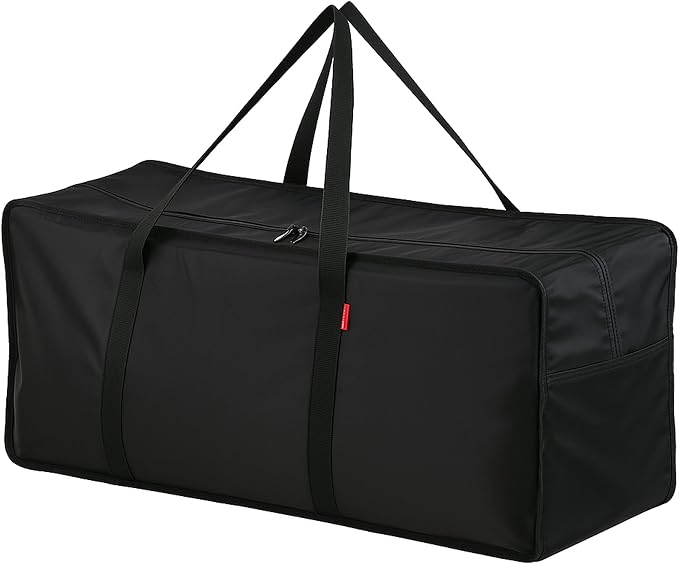 Plago Professional Quality Large Nylon Duffel Bag – Lightweight, Foldable, Water-Repellent Cargo Bag for Travel & Camping, Folding Bike, Tent, Mattress, Blankets, and Closet Storage by Plago