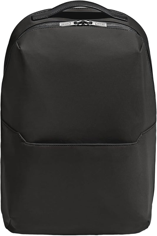 Away The Everywhere Zip Backpack - Personal Item Airline Approved Backpack with 16” Padded Laptop Sleeve, Water Bottle Pocket, Interior and Exterior Pockets - Fits Up to 16-Inch Laptops - Jet Black by Unknown