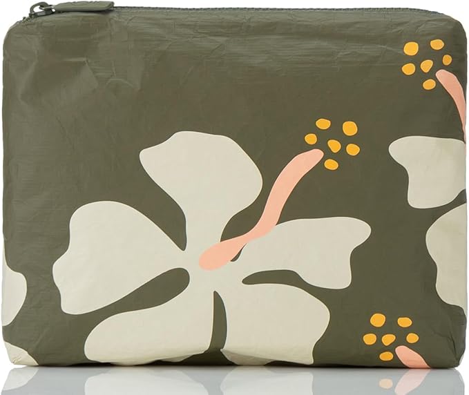 ALOHA Collection Small Pouch | Lightweight, Packable, and Splash-Proof Makeup Pouch | Easy to Clean by ALOHACollection