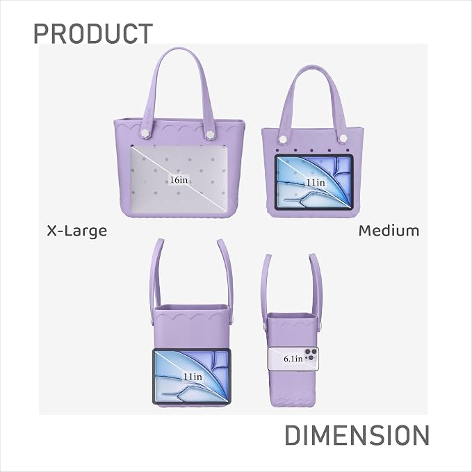 Rubber Beach Tote Bag Waterproof Tip-Proof Outdoor Tote Bag for the Beach Boat Pool Sports - Image 7