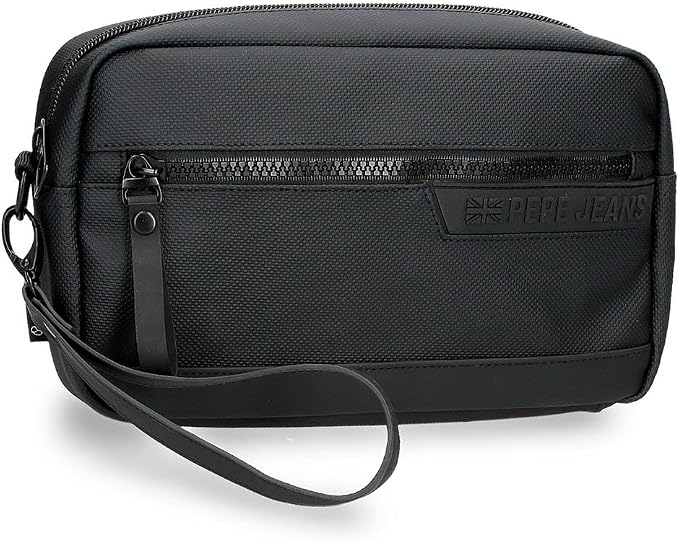 Pepe Jeans Dorking Waist Bag, Crossbody Bag with Multiple compartments, Polyester, by Joumma Bags., Black, One Size, Handbag by Unknown