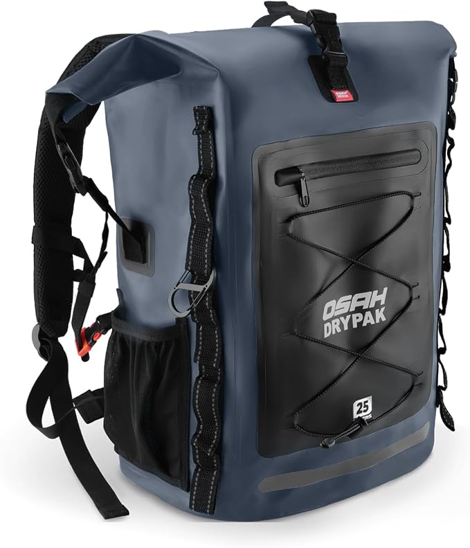 OSAH DRYPAK Waterproof Backpack Dry Bag 25L/35L/55L/85L – Heavy Duty Roll-Top Hiking Backpack Sack Keeps Gear Dry for Travel, Kayaking, Boating, Camping, Rafting and Fishing by OSAHDRYPAK