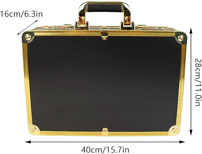 DNYSYSJ Barber Carrying Case Barber Case, Stylist Tool Box Professional Salon Hair Cutting Grooming Kit Storage Organizer for Clippers, Scissors, Barber Supplies (F) - Image 2