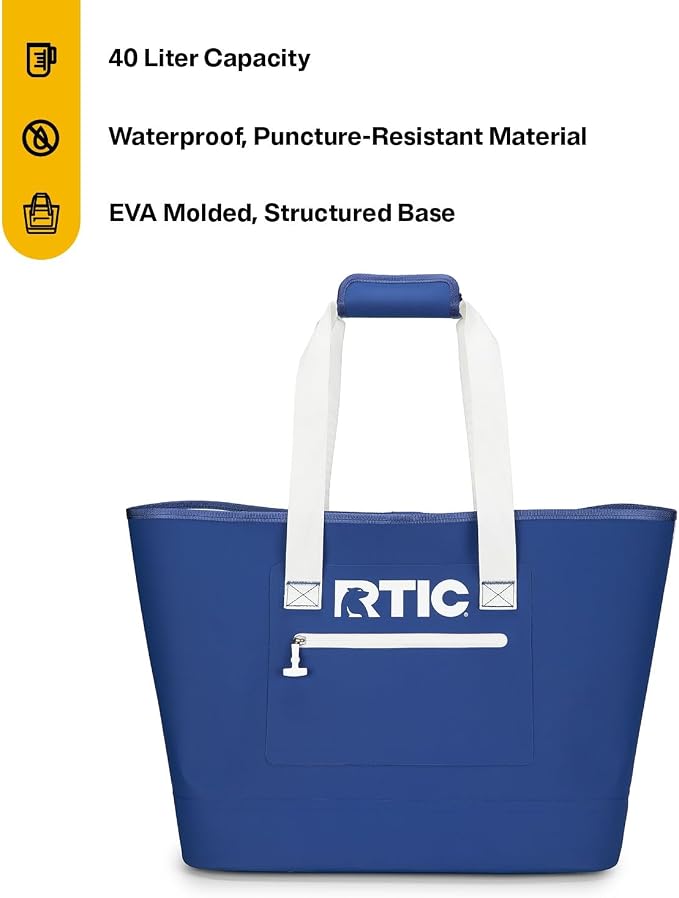 RTIC Ultra-Tough Tote Bag, Waterproof for Beach, Pool, Towel, Grocery, Shopping, Heavy-Duty, Puncture Resistant - Image 4