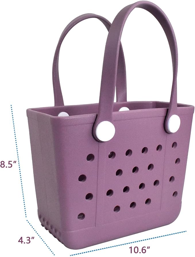 Lightweight Extra large Rubber Beach Bag Small mini Tote Bag for Gym Waterproof medium Open Handbag for Pool Sports - Image 2