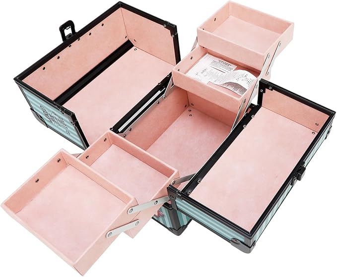 Nicole Lee Nikky Bag Multi-Tier Cosmetic Organizer Case, EIFFEL DREAMS, PVC and Aluminum Frame (MEANT TO LOVE YOU) - Image 7