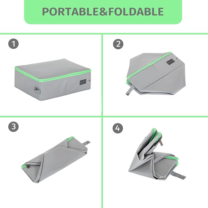 PETSFIT Travel & Portable Cat Litter Box - Leak-Proof, Waterproof Bottom, Collapsible Litter Boxes Perfect for Hotel/Lawn/Car Travel - Image 8