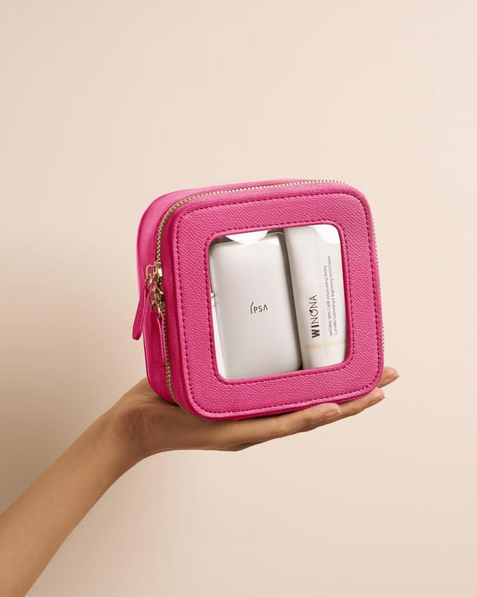 Clear Cosmetic Bag Set for Women Makeup Bag with Handle, 3 Pcs Travel Toiletry Bag Transparent Cosmetic Case Portable Make Up Organizer Bag for Essentials - Image 7