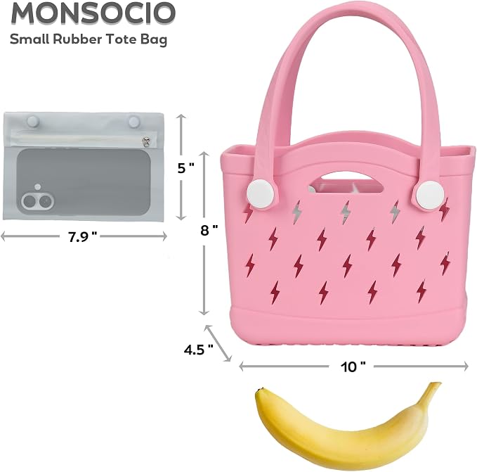 Rubber Beach Bag Waterproof Durable Large Tote Bag for Beach Sports Pool Swim Travel EVA Tote - Image 4