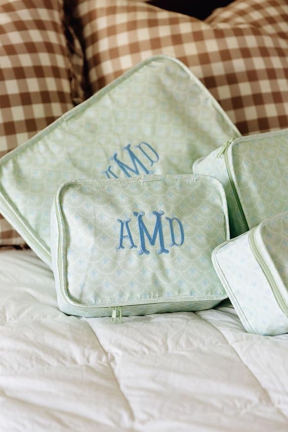 Personalized Packing Cube Set – Monogram Travel Organizer for Suitcase, Floral Polyester Luggage Cubes, Set of 3, Set of 4 or XL, Graduation or Mother’s Day Gift (Peony, Set of 3) - Image 7