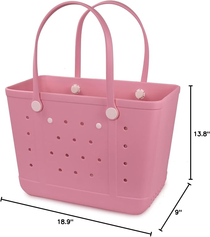 Beach Tote Bag for Women, Rubber Beach Bag Waterproof Sandproof, Extra Large EVA Tote Bag Boat Bag - Image 5
