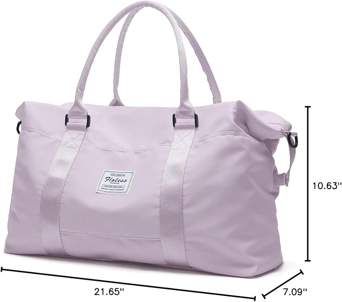 Travel Duffel Bag, Carry On Overnight Weekender Bags for Women | Travel Bag with Wet Pocket & Trolley Sleeve, For Spirit Airlines 18x14x8 Personal Item Bag - Image 9