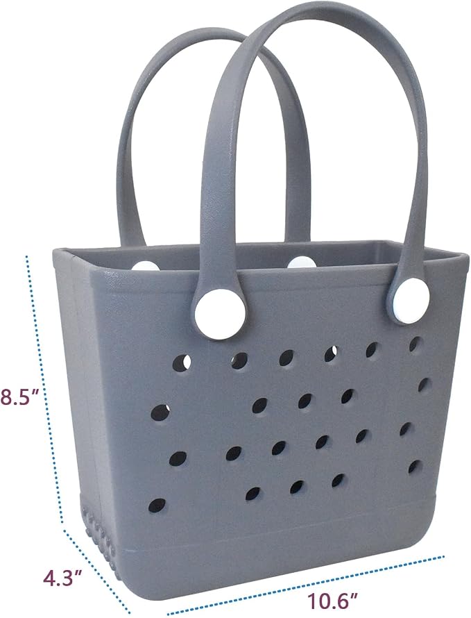 Lightweight Extra large Rubber Beach Bag Small mini Tote Bag for Gym Waterproof medium Open Handbag for Pool Sports - Image 3