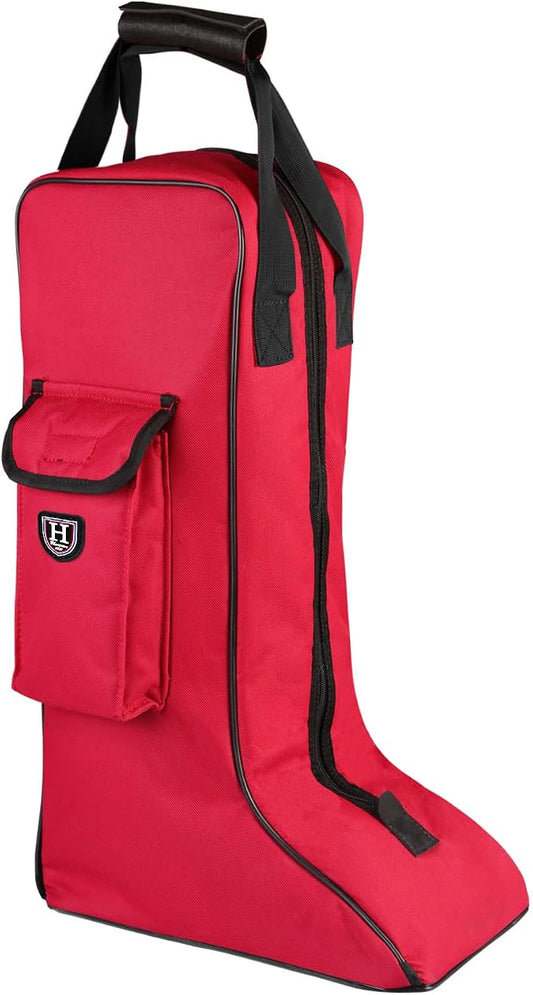 Harrison Howard Tall Boot Carry Bag Protect Rider Boots for Shows Competition Travel Long-lasting Boot Bag Red by HarrisonHoward