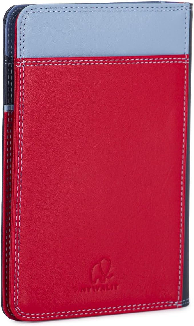 mywalit Leather Travel Passport Cover | Royal | 3 Cards, Notes And Transparent Passport Section - Image 3