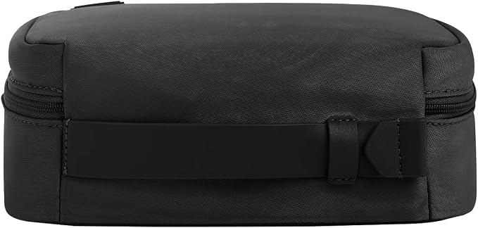 Away Small Toiletry Bag - Water-Repellent Travel Toiletry Bag with Clamshell Opening, Interior Compartments, Retractable Top Handle - Jet Black - Image 4