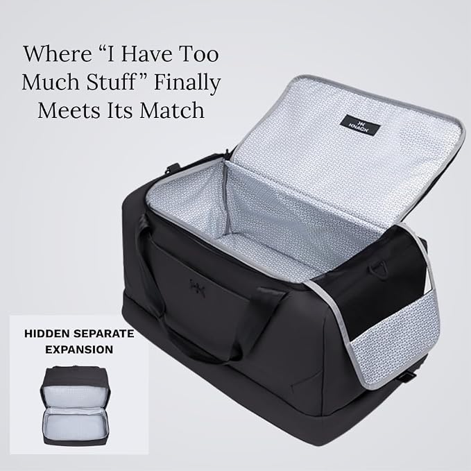 Knack Expandable Travel Duffel Midnight Black - Image 4