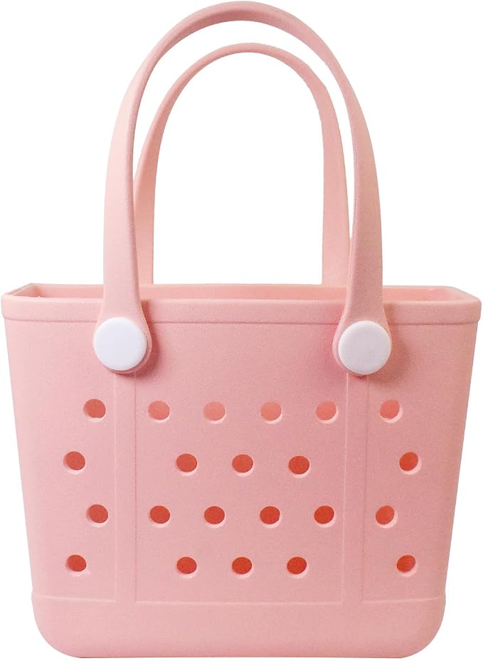 Lightweight Extra large Rubber Beach Bag Small mini Tote Bag for Gym Waterproof medium Open Handbag for Pool Sports by Addoklm