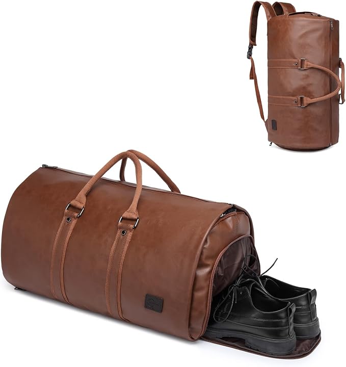 seyfocnia Convertible Travel Garment Bag,Carry on Garment Duffel Bag for Men Women - 2 in 1 Hanging Suitcase Suit Business Travel Bag by Seyfocnia