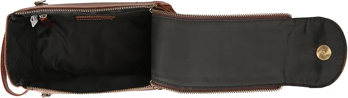 KomalC Premium Buffalo Leather Toiletry Bag for Men & Women With Water resistant Lining, Grooming Travel Pouch, Unisex Wash Bag for Toiletries, Gifts for Men and Women - Image 4