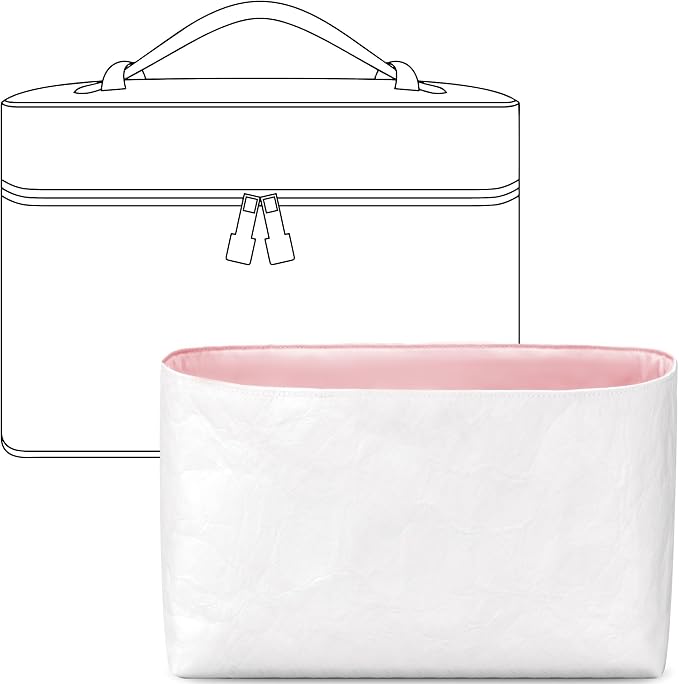 Lightweight Purse Organizer Compatible with LV Nice Mini | Handcrafted DuPont™ Tyvek®, Rose Sakura Purse handbaOrganizer Insert, Precision 1:1 Custom Fit for Work, Travel & Daily Carry by FANJIProject