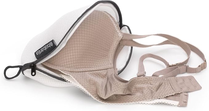 Brabantia Mesh Zip Up Laundry Bra Bag (White) for Washing Machine Delicates, Organizer Travel Bags - Image 2