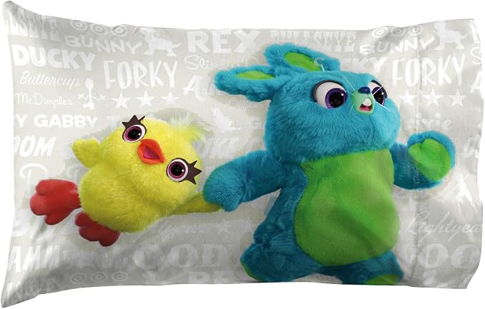 Disney Pixar Toy Story Twin Comforter Set 5 Piece Kids Bedding, Gray | Woody Buzz Jessie, Comforter Sheets Sham Pillowcase, Official Brand, Soft Microfiber, Machine Washable, Kids Gift - Image 7